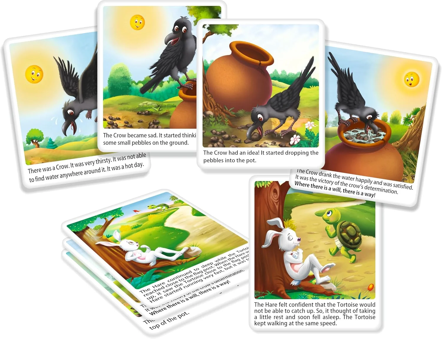 مجموعه کارت های آموزشی داستان گویی 1 و داستان گویی 2 | اسباب بازی های آموزشی پیش دبستانی برای کودکان 3 سال به بالا | خواندن تصاویر، داستان گویی و مهارت های ترتیب دهی | بازی آموزشی خانگی