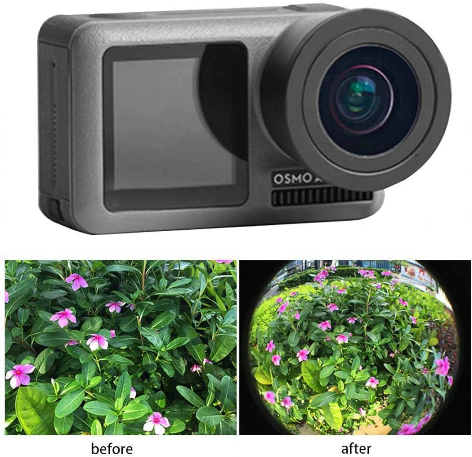 لنز چشم ماهی زاویه باز 180° 15X، پوشش چند لایه با جلوه بصری قوی، لنز چشم ماهی زاویه باز 180 درجه Osmo Action، برای DJI Osmo Action Phone لنز چشم ماهی زاویه باز 180° 15X، پوشش چند لایه با جلوه بصری قوی، لنز چشم ماهی زاویه باز 180 درجه Osmo Action، برای DJI Osmo Action Phone