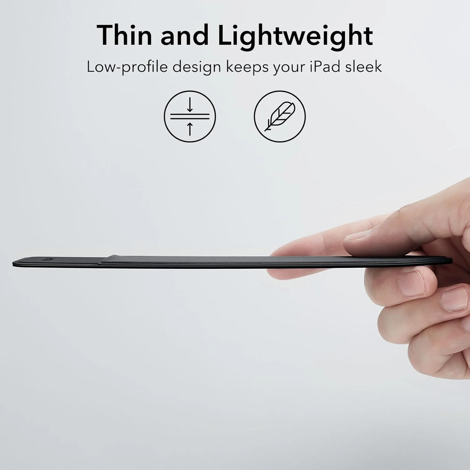 نگهدارنده قلم ESR سازگار با قلم (نسل 1 و 2)، جیب الاستیک برای قلم لمسی [محافظت شده و ایمن]، آستین چسبی متصل به کیف برای قلم، مشکی