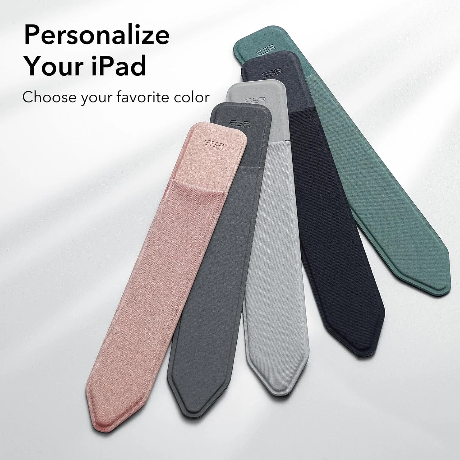 نگهدارنده قلم ESR سازگار با قلم (نسل 1 و 2)، جیب الاستیک برای قلم لمسی [محافظت شده و ایمن]، آستین چسبی متصل به کیف برای قلم، مشکی