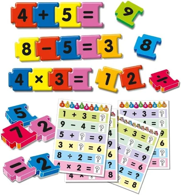 لینک 'N' لرن خلاقانه | ریاضیات ابتدایی | آموزش جمع، تفریق و ترتیب | بازی های آموزشی | اسباب بازی های آموزشی برای پسران و دختران | 5 سال به بالا