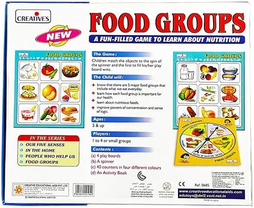 گروه های غذایی خلاق | 0685 | یک بازی سرگرم کننده برای یادگیری تغذیه برای کودکان 5 سال و بالاتر
