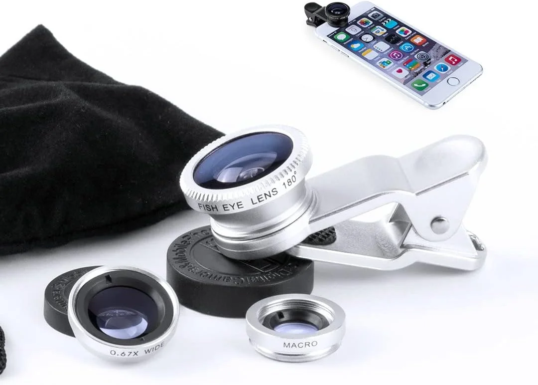 کیت 3 در 1 Begoon – لنز – گیره دوربین گوشی – چشم ماهی گوشی هوشمند – زوم ماکرو (کیت 3 در 1)