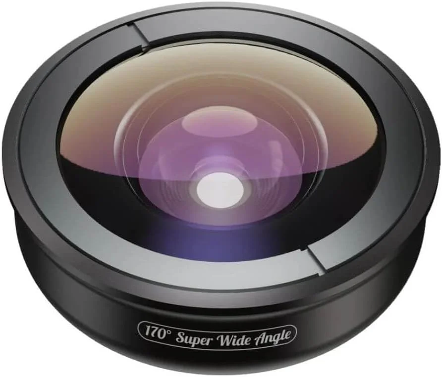 کیت لنز حرفه ای 5 در 1 موبایل APL-HB5 4K HD شامل لنزهای فیش آی 195 درجه، سوپر واید 170 درجه، واید 110 درجه، ماکرو 10X و تله فوتو 2X