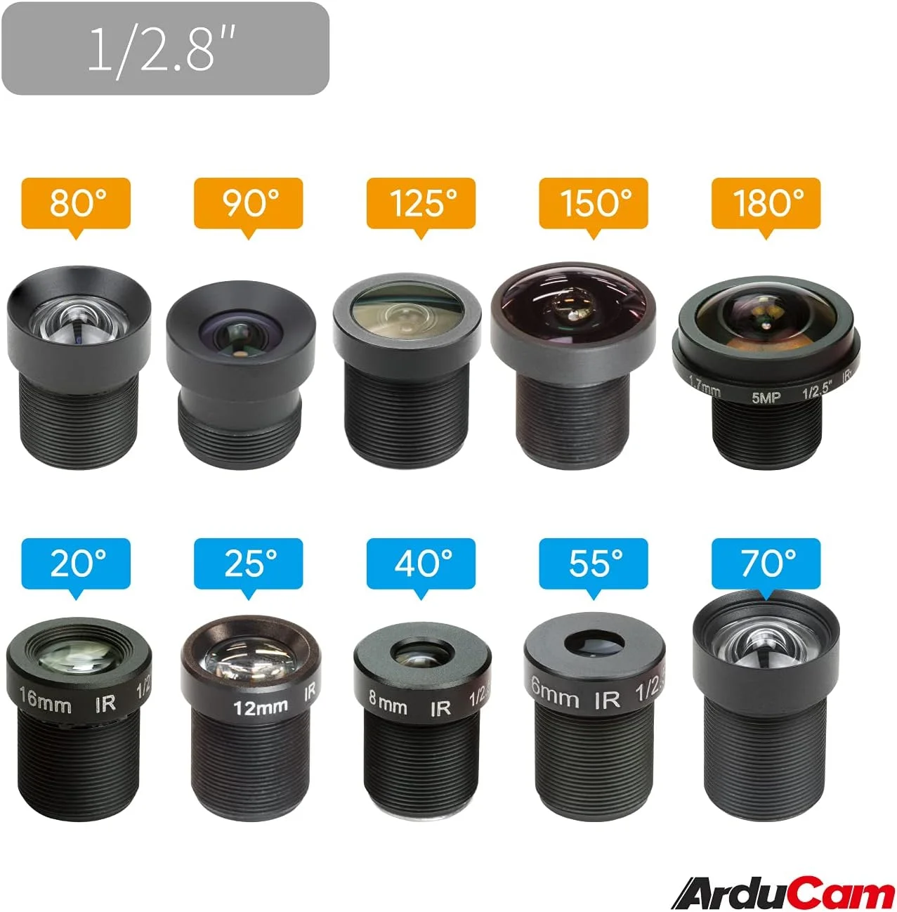 مجموعه لنز Arducam M12، لنز برای دوربین USB (1/2.7 اینچ، 1/2.8 اینچ، 1/2.9 اینچ)، تله فوتو، ماکرو، زاویه باز، کیت لنز چشم ماهی (20 تا 180 درجه) با نگهدارنده لنز M12 و پارچه تمیز کننده، اپتیکال همه کاره مجموعه لنز Arducam M12، لنز برای دوربین USB (1/2.7 اینچ، 1/2.8 اینچ، 1/2.9 اینچ)، تله فوتو، ماکرو، زاویه باز، کیت لنز چشم ماهی (20 تا 180 درجه) با نگهدارنده لنز M12 و پارچه تمیز کننده، اپتیکال همه کاره
