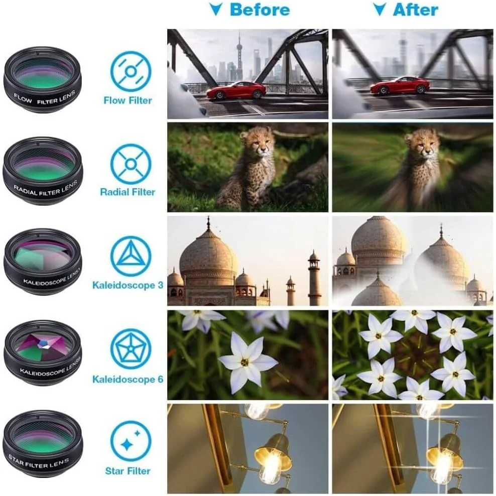 کیت لنز دوربین گوشی APL-DG10، 10 در 1، زاویه باز، ماکرو، تله فوتو، چشم ماهی، کالیدوسکوپ، فیلترها کیت لنز دوربین گوشی APL-DG10، 10 در 1، زاویه باز، ماکرو، تله فوتو، چشم ماهی، کالیدوسکوپ، فیلترها