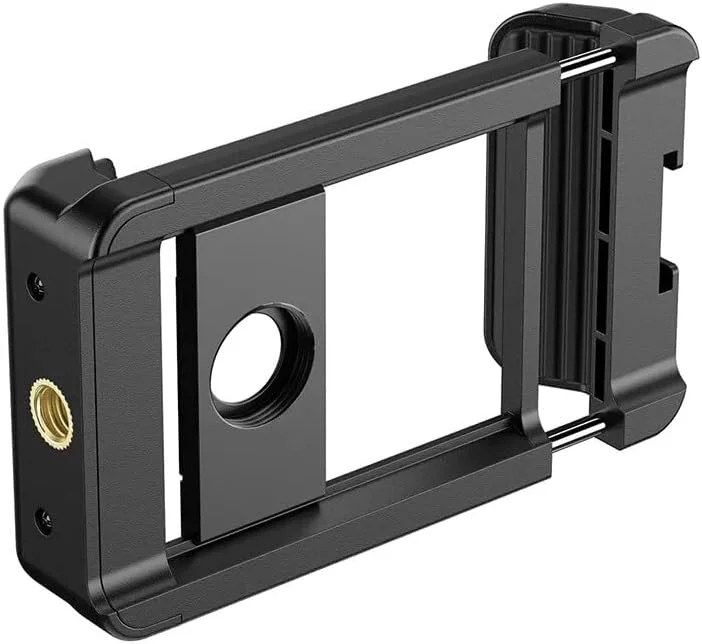 کیت لنز ماکرو 10X برای دوربین گوشی + فیلتر CPL، گیره نگهدارنده گوشی با رزوه 17 میلی‌متری و مانت کفشک سرد برای تلفن هوشمند (فقط گیره)