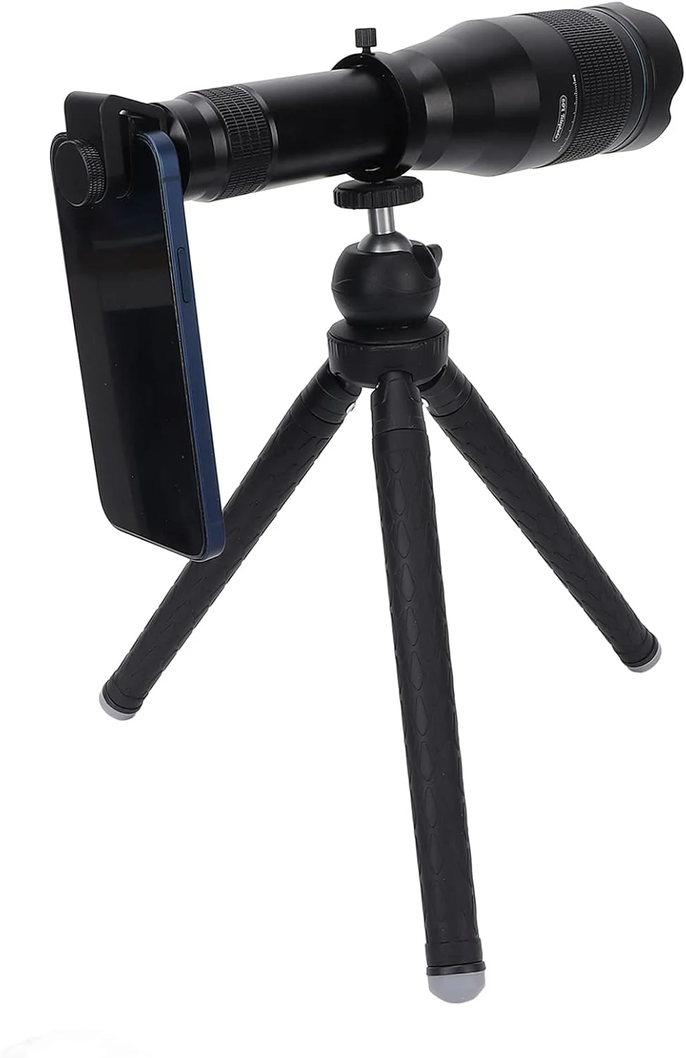 لنز تله فوتو دوربین تلفن همراه Bewinner مدل APL‑JS60XJJ09 با زوم خارجی 60 برابر، تمام فلزی به همراه سه پایه، مناسب برای اکثر تلفن های هوشمند