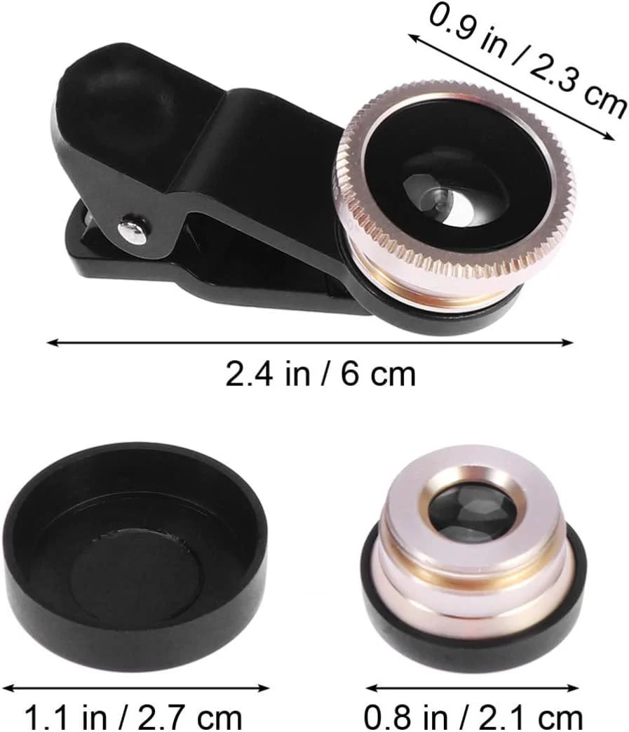 لنز دوربین موبایل زاویه باز ماکرو 3 در 1 فیش آی 180 درجه کلیپسی حرفه ای برای تلفن های هوشمند لنز دوربین موبایل زاویه باز ماکرو 3 در 1 فیش آی 180 درجه کلیپسی حرفه ای برای تلفن های هوشمند