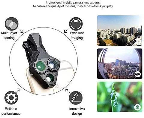 لنز کلیپسی 3 در 1 فیش آی، واید انگل و ماکرو برای آیفون و آیپد لنز کلیپسی 3 در 1 فیش آی، واید انگل و ماکرو برای آیفون و آیپد