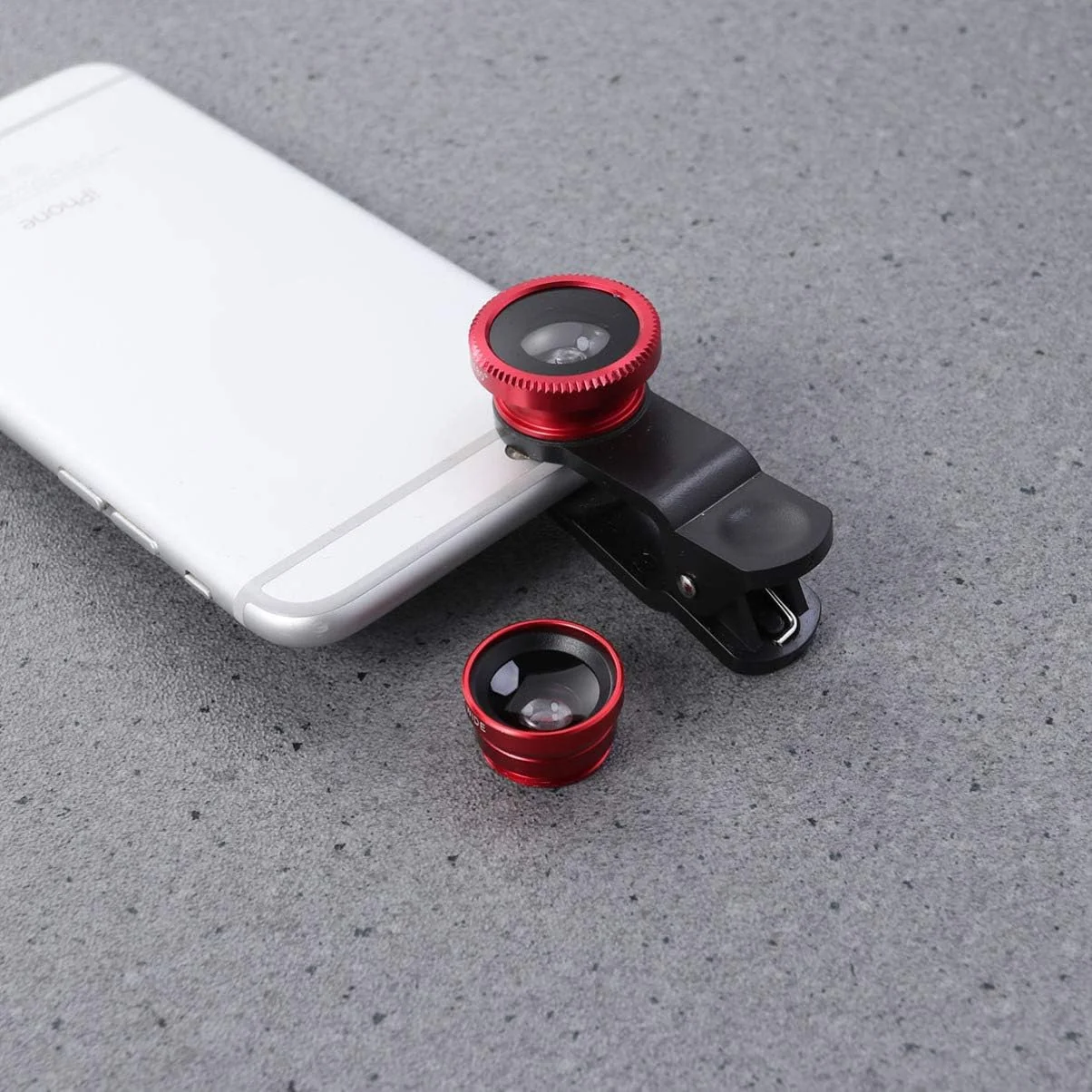 لنز دوربین تلفن همراه کلیپسی، لنز جهانی تلفن 3 در 1 کلیپسی، لنز چشم ماهی، لنز ماکرو برای تلفن همراه (قرمز، 1 عدد) لنز دوربین تلفن همراه کلیپسی، لنز جهانی تلفن 3 در 1 کلیپسی، لنز چشم ماهی، لنز ماکرو برای تلفن همراه (قرمز، 1 عدد)