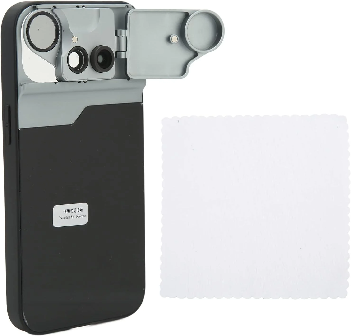 محفظه لنز چشم ماهی 160 درجه، کیت لنز تلفن همراه 3 در 1، فیلتر CPL برای کاهش نقاط نور، لنز ماکرو 10x برای 14