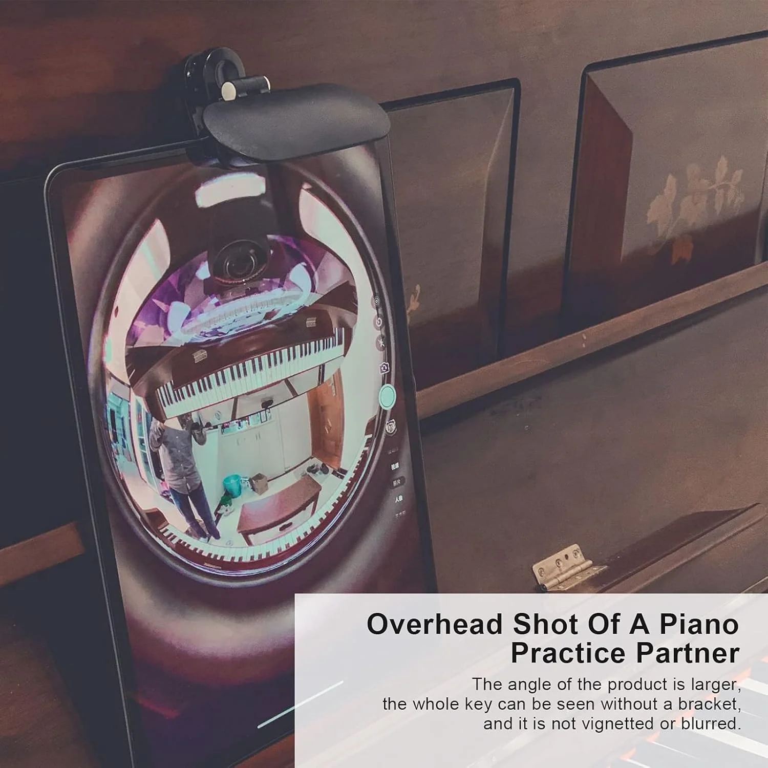 لنز کلاس آنلاین Cryfokt با لاستیک نرم و اثر آینه دوگانه صفحه نمایش، بدون سایه انداختن یا تاری، لنز زاویه باز اختصاصی آموزش پیانو، تجربه دیداری بهبود یافته لنز کلاس آنلاین Cryfokt با لاستیک نرم و اثر آینه دوگانه صفحه نمایش، بدون سایه انداختن یا تاری، لنز زاویه باز اختصاصی آموزش پیانو، تجربه دیداری بهبود یافته