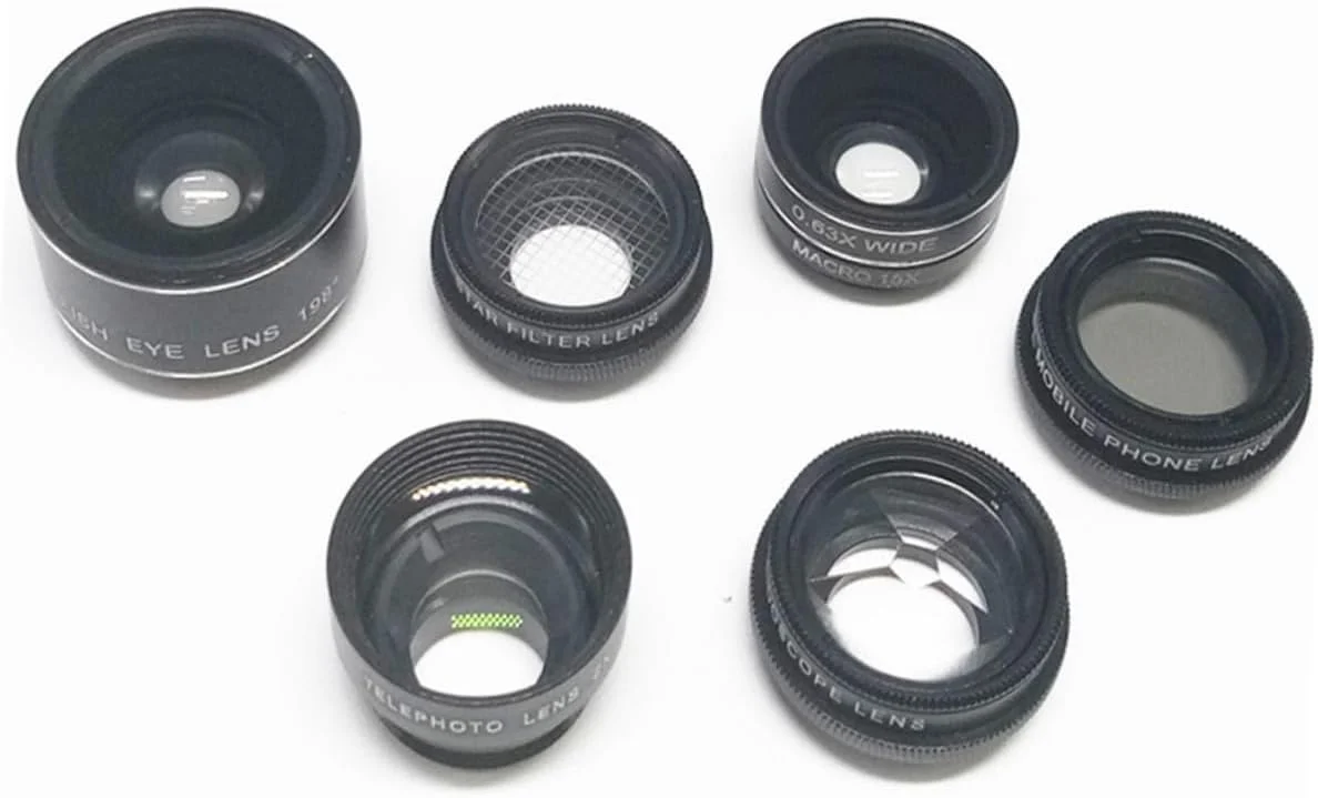 لنز دوربین تلفن همراه 7 در 1، لنز زوم دوربین تلفن همراه، لنز تله فوتو تلفن هوشمند، شوخی های تلفن هوشمند