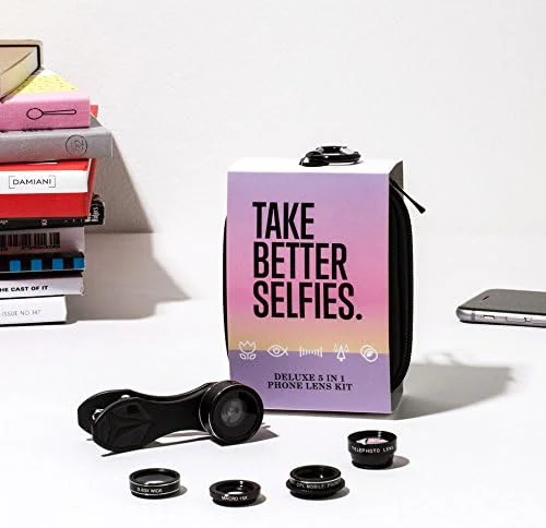 کیت لنز تلفن برای گرفتن عکس های بهتر - شامل لنزهای چشم ماهی، زاویه باز، ماکرو، زوم تک چشمی و CPL - لنز گیره ای تلفن جلو و عقب