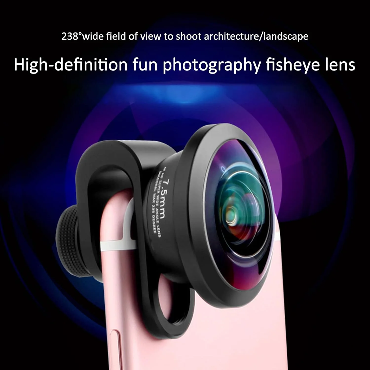 لنز چشم ماهی تلفن، لنز چشم ماهی دوربین تلفن همراه 7.5 میلیمتری/0.3 اینچی، لنز چشم ماهی آسفریکال خارجی تلفن همراه با کیف نگهداری، برای آی او اس پد/تلفنهای هوشمند لنز چشم ماهی تلفن، لنز چشم ماهی دوربین تلفن همراه 7.5 میلیمتری/0.3 اینچی، لنز چشم ماهی آسفریکال خارجی تلفن همراه با کیف نگهداری، برای آی او اس پد/تلفنهای هوشمند