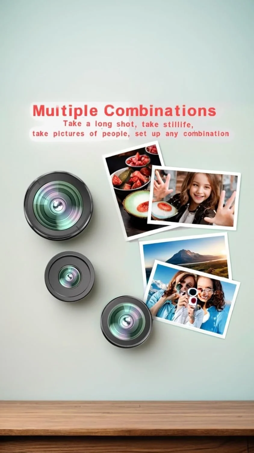 کیت لنز 3 در 1 گوشی هوشمند - زاویه باز، ماکرو، چشم ماهی - گیره ای برای عکس ها و فیلم های خیره کننده (نقره ای) کیت لنز 3 در 1 گوشی هوشمند - زاویه باز، ماکرو، چشم ماهی - گیره ای برای عکس ها و فیلم های خیره کننده (نقره ای)