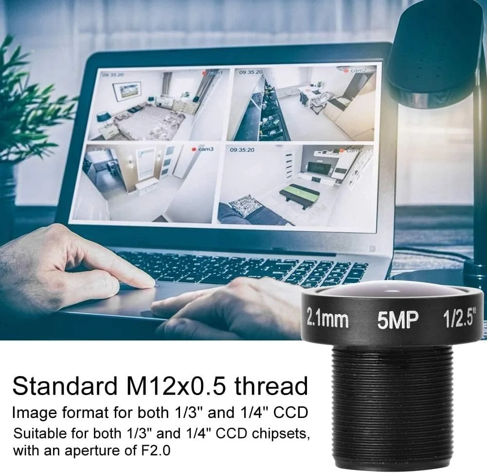 لنز چشم ماهی برای دوربین مداربسته، برد جدید 1/2.5 اینچ 5 مگاپیکسل 2.1 میلی متر زاویه دید گسترده 150 درجه لنز چشم ماهی برای دوربین مداربسته، برد جدید 1/2.5 اینچ 5 مگاپیکسل 2.1 میلی متر زاویه دید گسترده 150 درجه