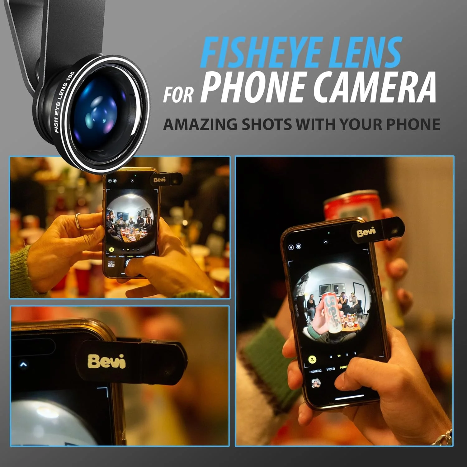 لنز چشم ماهی 180 درجه برای تلفن همراه لنز چشم ماهی 180 درجه برای تلفن همراه