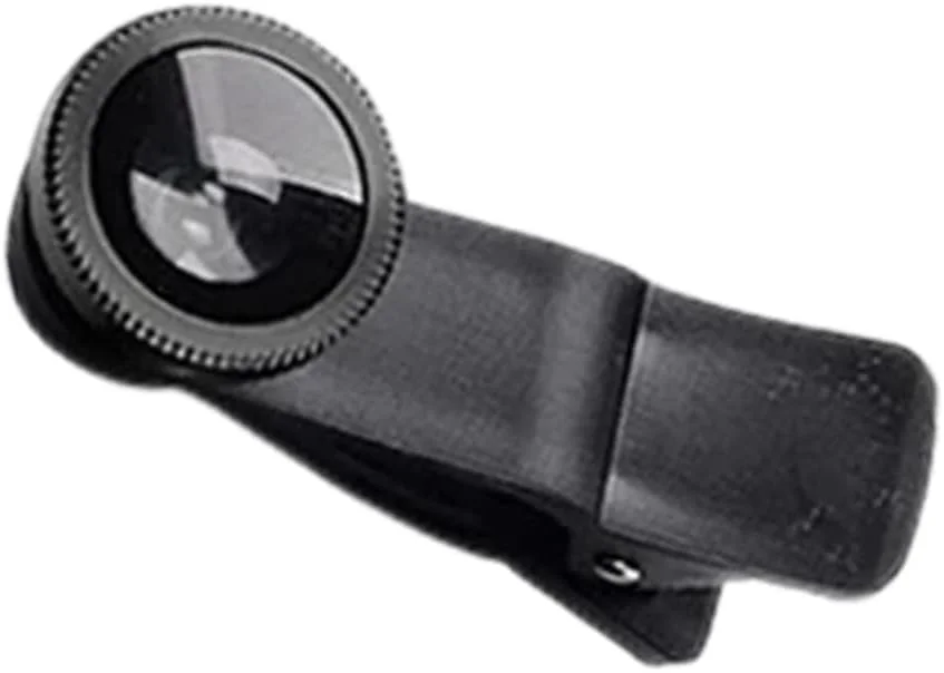 لنز چشم ماهی تلفن همراه، لنزهای ماکرو چشم ماهی زاویه باز 3 در 1، لنز جهانی گیره ای، لنزهای ماکرو چشم ماهی برای عکاسی با تلفن همراه (مشکی)