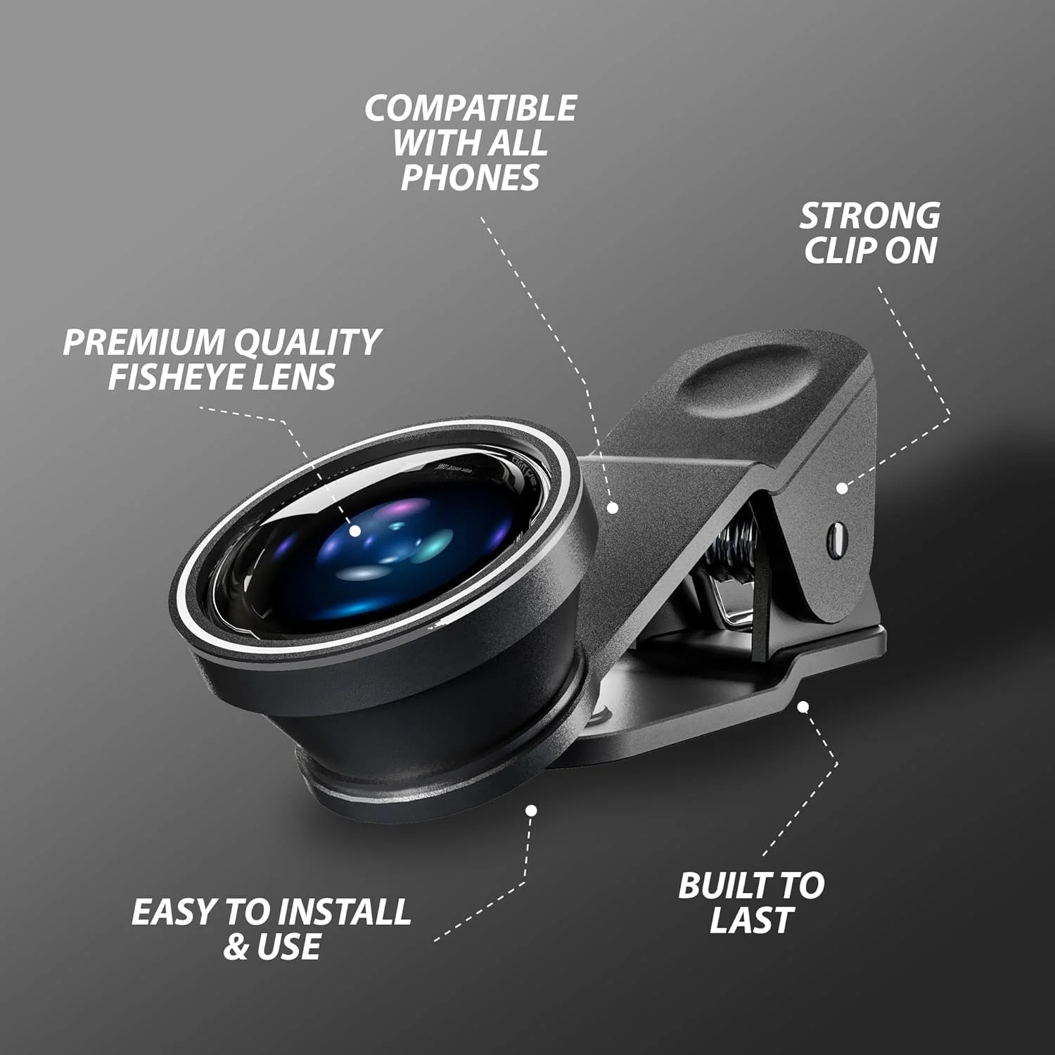 لنز چشم ماهی 180 درجه برای تلفن همراه لنز چشم ماهی 180 درجه برای تلفن همراه