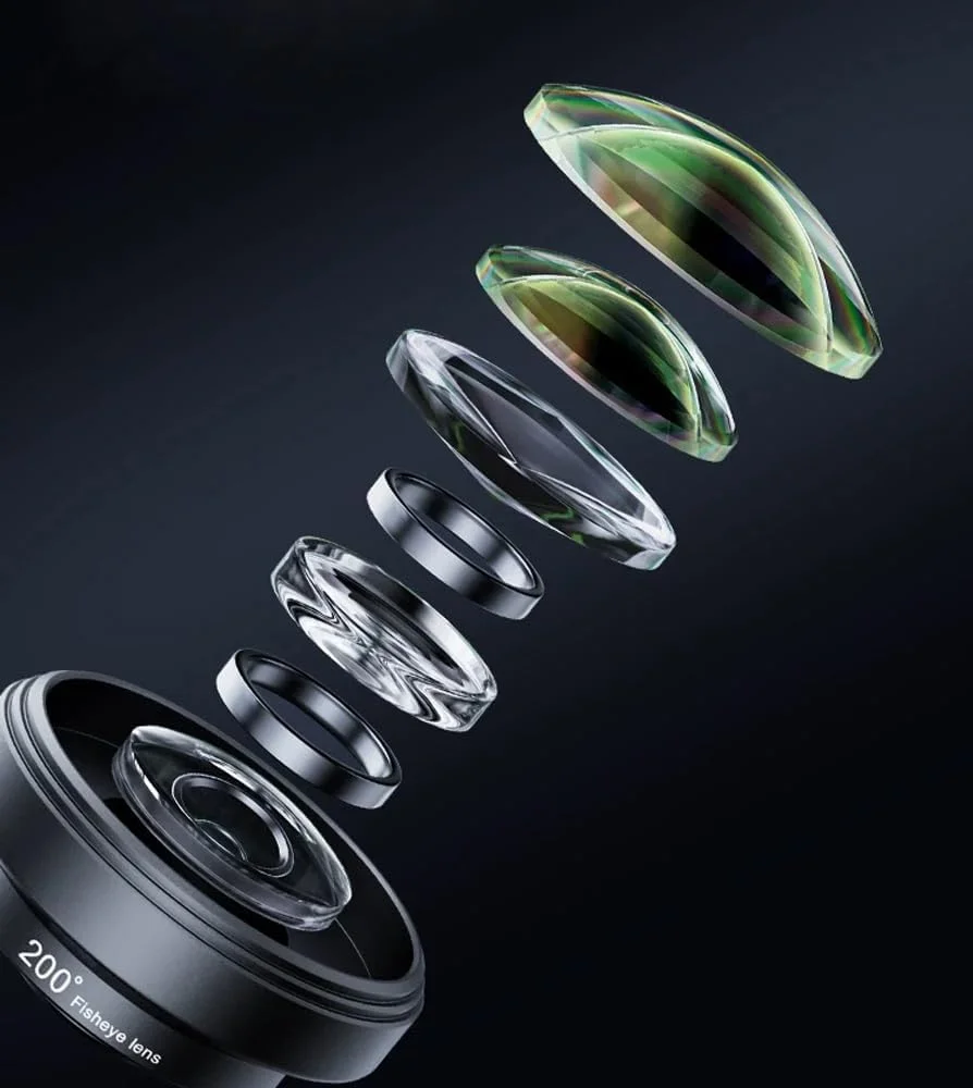 لنز چشم ماهی HD 200 درجه برای گوشی های هوشمند آیفون و سامسونگ، مشکی لنز چشم ماهی HD 200 درجه برای گوشی های هوشمند آیفون و سامسونگ، مشکی