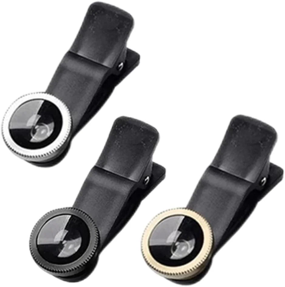 لنز چشم ماهی تلفن همراه، لنزهای ماکرو چشم ماهی زاویه باز 3 در 1، لنز جهانی گیره ای، لنزهای ماکرو چشم ماهی برای عکاسی با تلفن همراه (مشکی) لنز چشم ماهی تلفن همراه، لنزهای ماکرو چشم ماهی زاویه باز 3 در 1، لنز جهانی گیره ای، لنزهای ماکرو چشم ماهی برای عکاسی با تلفن همراه (مشکی)