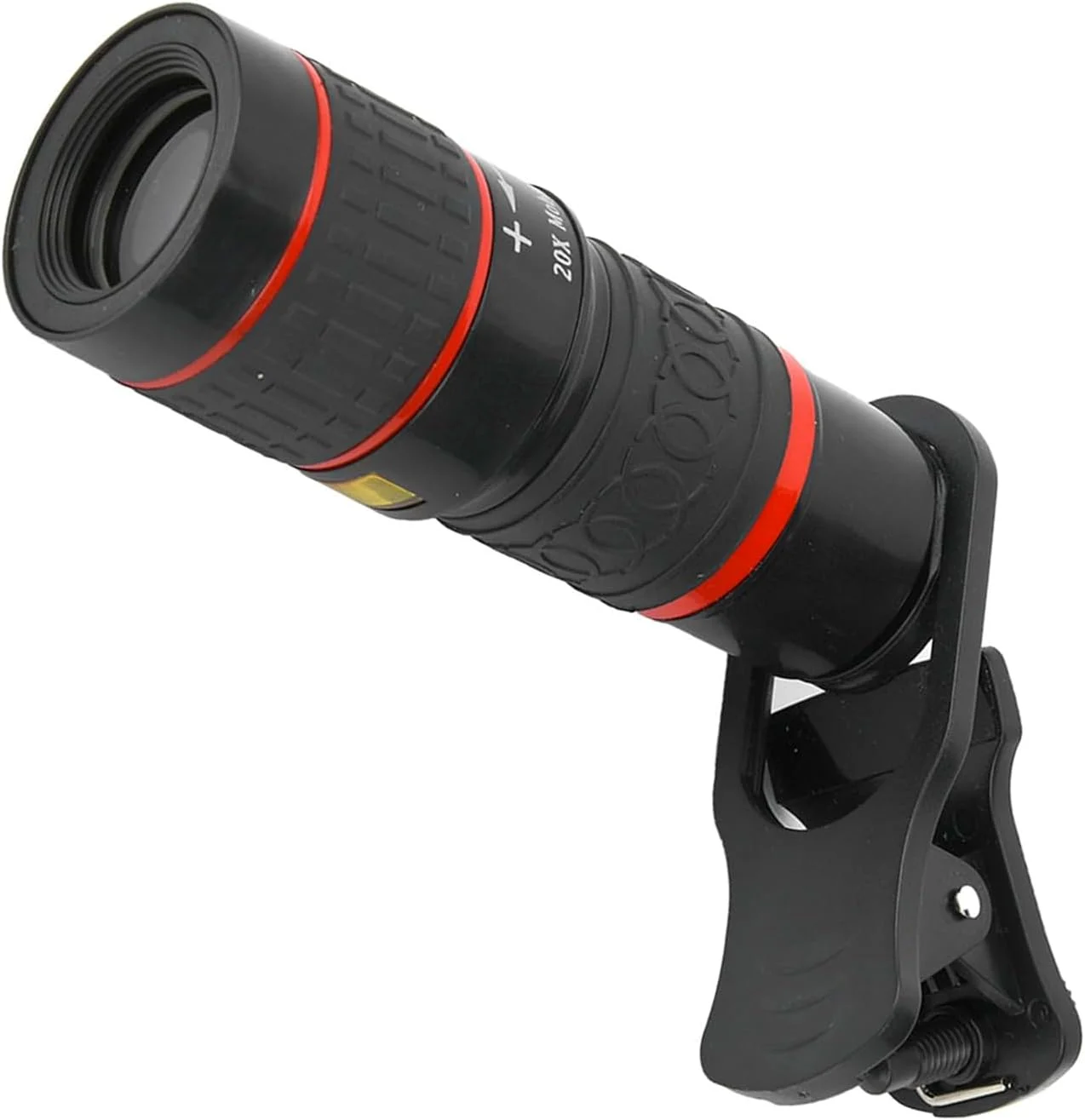 لنز تله فوتو با زوم 20X به همراه گیره برای تلفن های هوشمند، تبلت و کامپیوتر، مشکی لنز تله فوتو با زوم 20X به همراه گیره برای تلفن های هوشمند، تبلت و کامپیوتر، مشکی