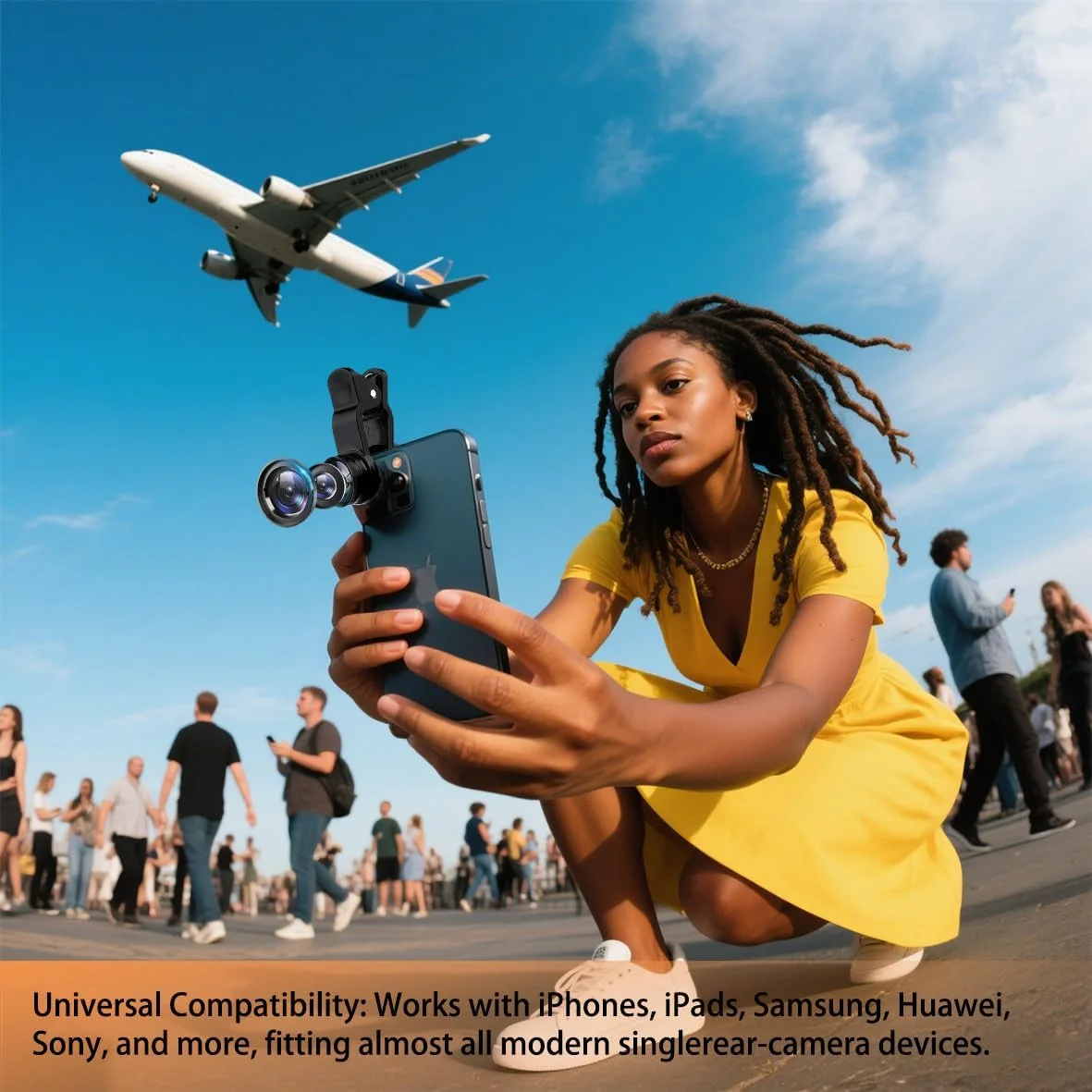 لنز ماکرو 3 در 1 برای گوشی، لنز فیش آی و ماکرو یونیورسال، سازگار با تقریباً تمام گوشی های هوشمند، نصب آسان با گیره به همراه کیف نگهداری کوچک (مشکی) لنز ماکرو 3 در 1 برای گوشی، لنز فیش آی و ماکرو یونیورسال، سازگار با تقریباً تمام گوشی های هوشمند، نصب آسان با گیره به همراه کیف نگهداری کوچک (مشکی)