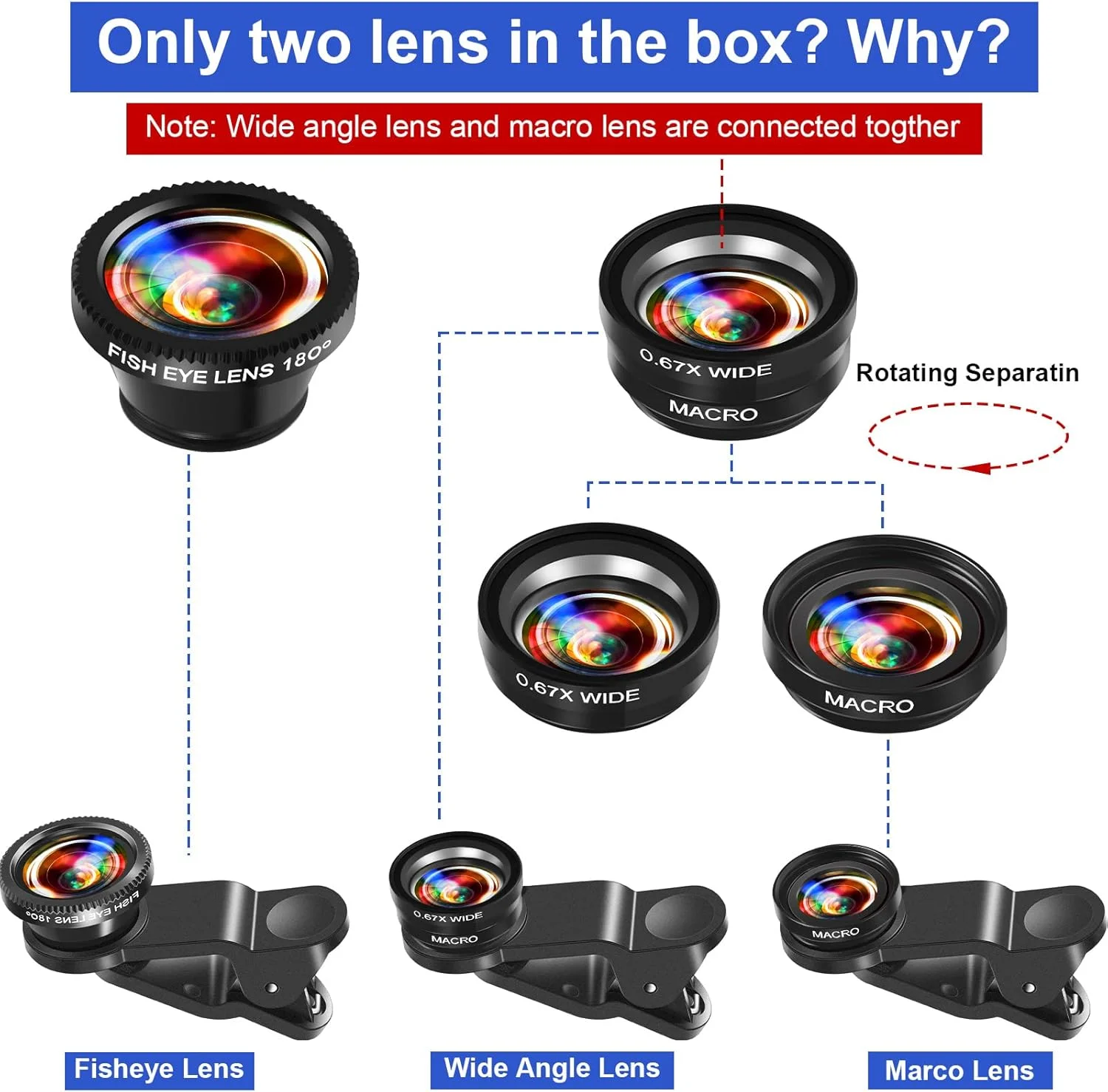 فلوتسان بسته 2 عددی لنز دوربین 3 در 1 یونیورسال گیره لنز دوربین گوشی لنز چشم ماهی لنز ماکرو لنز زاویه باز اتصال لنز تلفن همراه سازگار با اکثر تلفن های هوشمند برای فیلم، پخش زنده، ولاگ فلوتسان بسته 2 عددی لنز دوربین 3 در 1 یونیورسال گیره لنز دوربین گوشی لنز چشم ماهی لنز ماکرو لنز زاویه باز اتصال لنز تلفن همراه سازگار با اکثر تلفن های هوشمند برای فیلم، پخش زنده، ولاگ