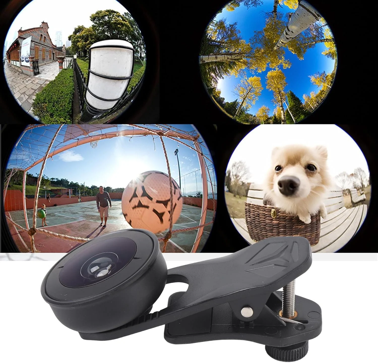 لنز چشم‌ماهی ۱۹۵ درجه تلفن همراه، لنز چشم‌ماهی روی تلفن، یونیورسال برای تلفن هوشمند، شیشه اپتیکال لانتانید پیشرفته