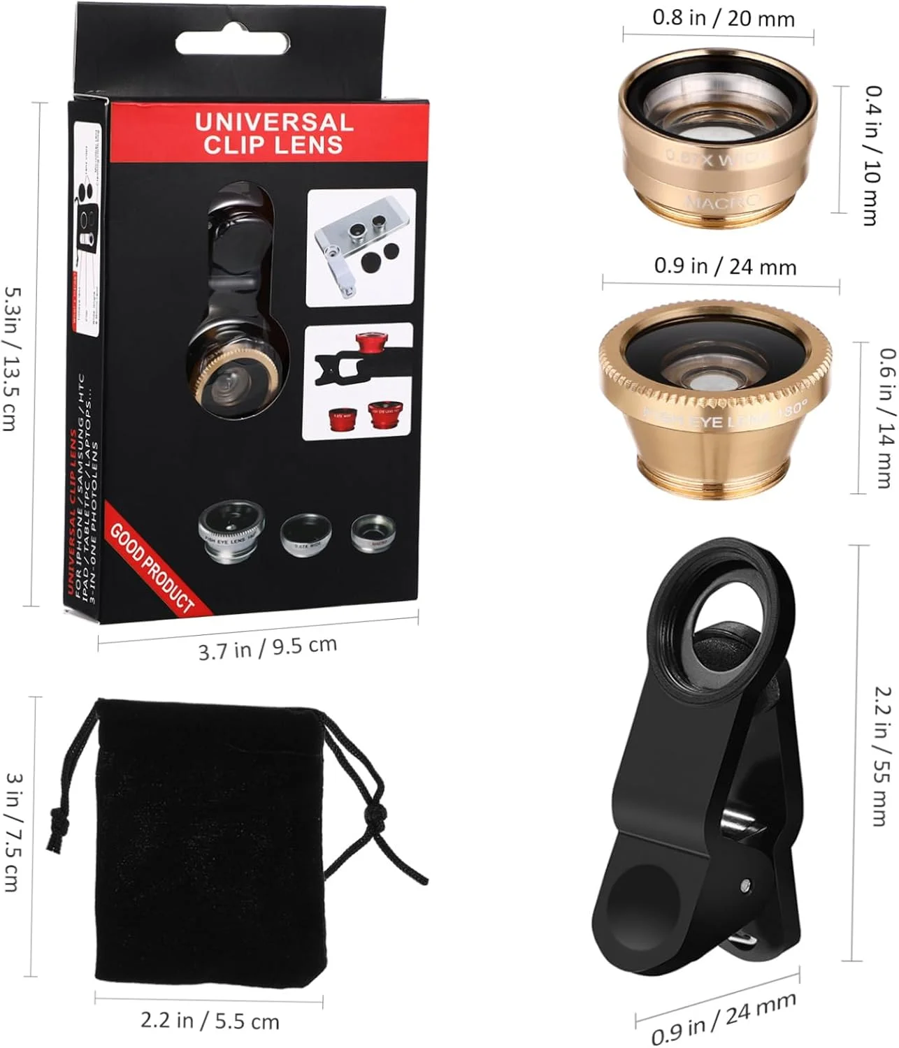 لنز ماکرو زاویه باز فوق العاده برای مجموعه لنز دوربین تلفن 3 در 1 نصب آسان لنزهای دوربین موبایل کلیپسی لنز ماکرو زاویه باز فوق العاده برای مجموعه لنز دوربین تلفن 3 در 1 نصب آسان لنزهای دوربین موبایل کلیپسی