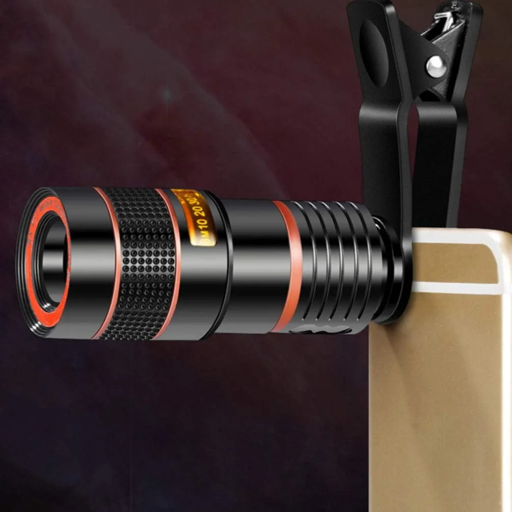 لنز تله فوتو موبایل به همراه گیره