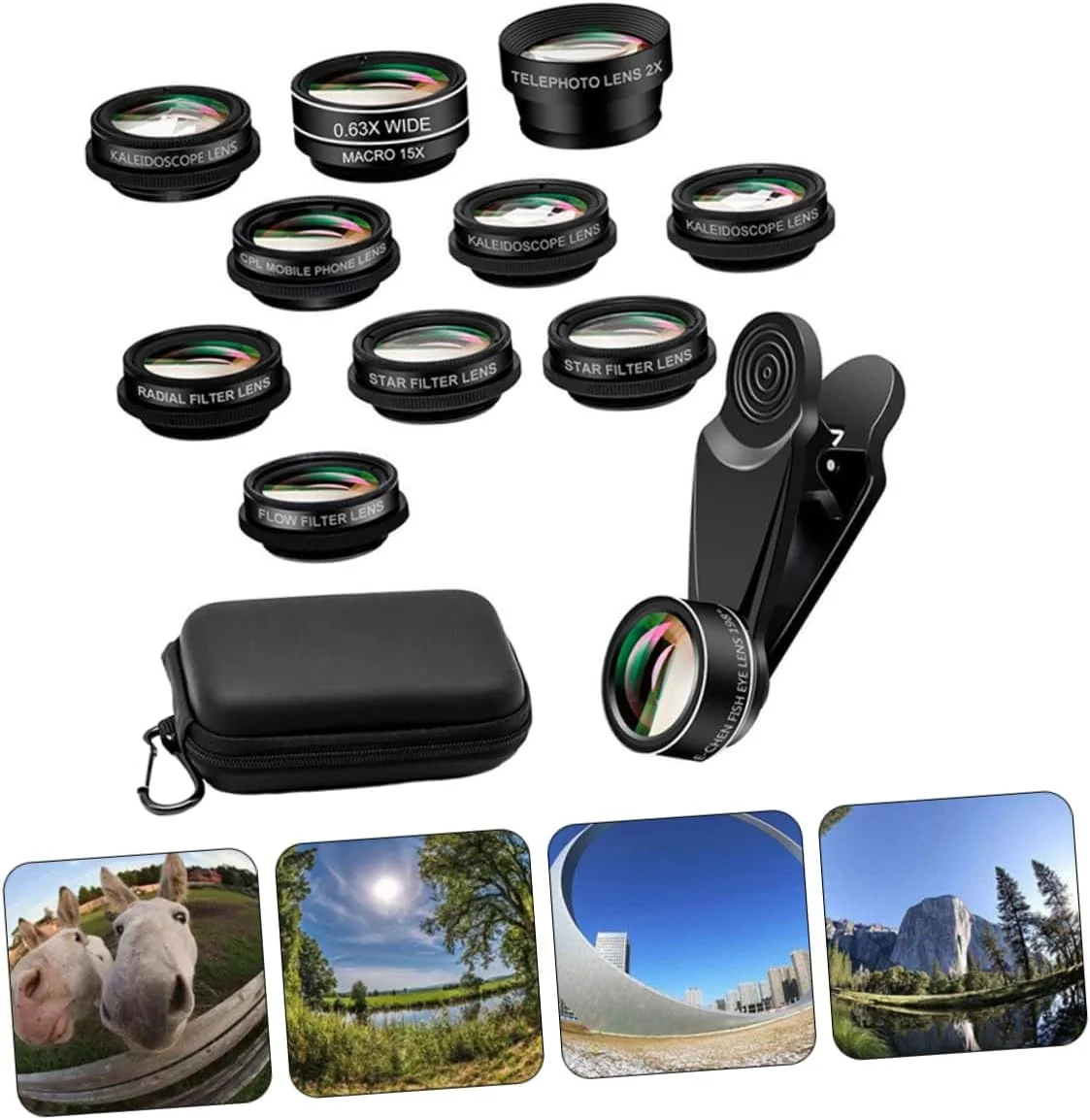 مجموعه لنز موبایل هموتون شامل 10 لنز: لنز چشم ماهی، لنز ماکرو، لنز عکس موبایل، لنز جهانی موبایل، کیت لنز موبایل، زوم زاویه باز، آلیاژ آلومینیوم هوانوردی مجموعه لنز موبایل هموتون شامل 10 لنز: لنز چشم ماهی، لنز ماکرو، لنز عکس موبایل، لنز جهانی موبایل، کیت لنز موبایل، زوم زاویه باز، آلیاژ آلومینیوم هوانوردی