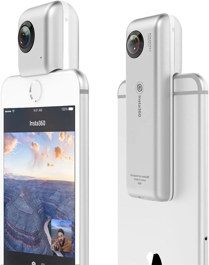 دوربین دیجیتال واقعیت مجازی 360 درجه دو لنز Insta360 Nano برای آیفون - سفید