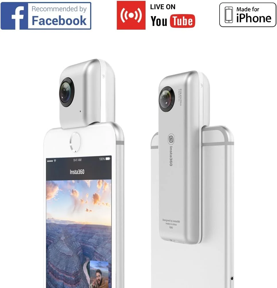 دوربین دیجیتال واقعیت مجازی 360 درجه دو لنز Insta360 Nano برای آیفون - سفید دوربین دیجیتال واقعیت مجازی 360 درجه دو لنز Insta360 Nano برای آیفون - سفید