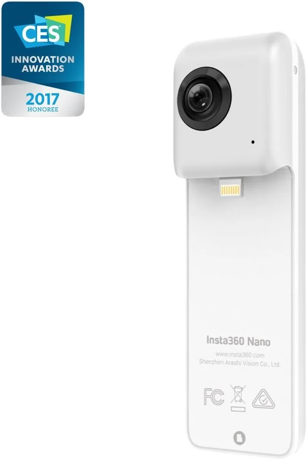 دوربین دیجیتال واقعیت مجازی 360 درجه دو لنز Insta360 Nano برای آیفون - سفید دوربین دیجیتال واقعیت مجازی 360 درجه دو لنز Insta360 Nano برای آیفون - سفید