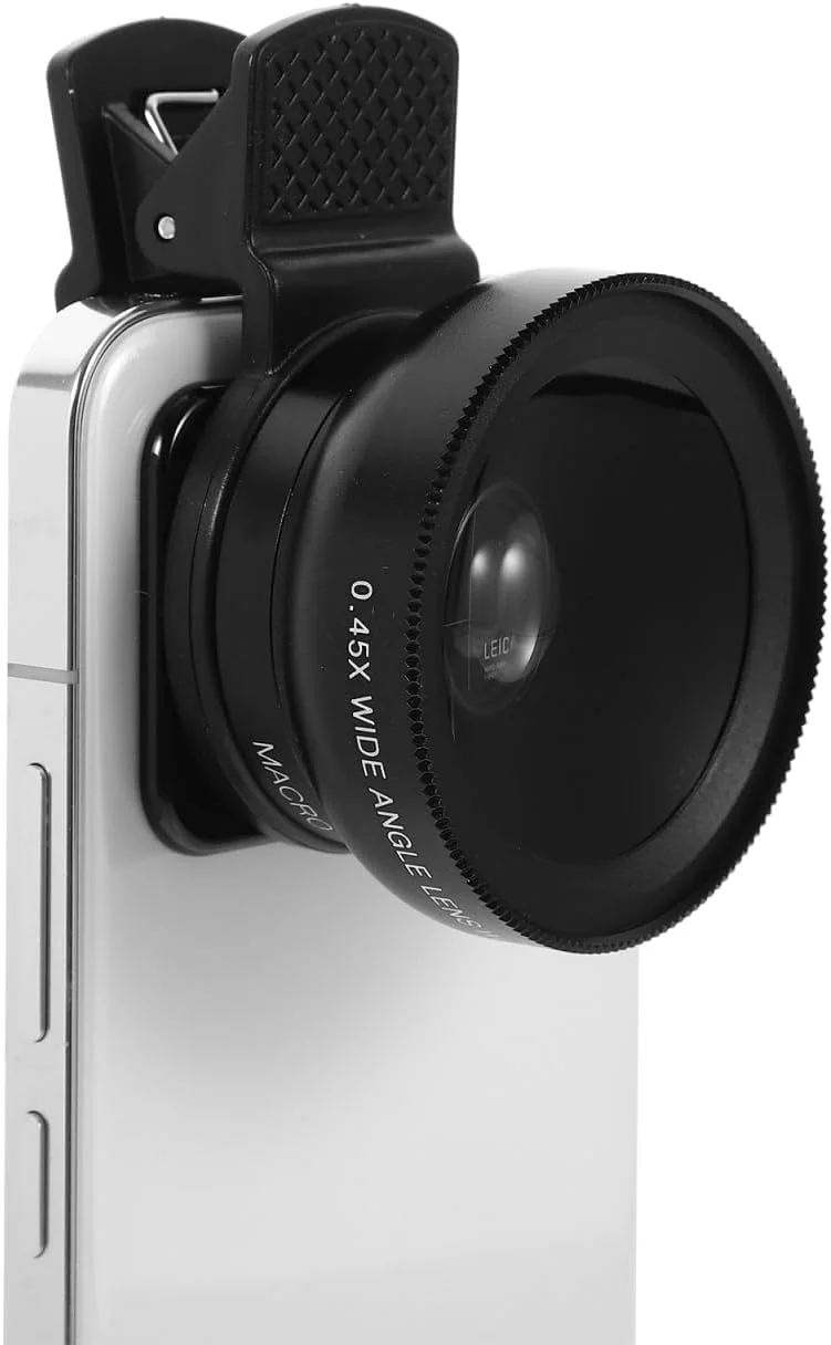 لنز کلیپسی تلفن همراه jojofuny، لنز زاویه باز ماکرو دو منظوره برای تلفن های هوشمند و تبلت ها، طراحی UV با اتصال آسان برای عکاسی