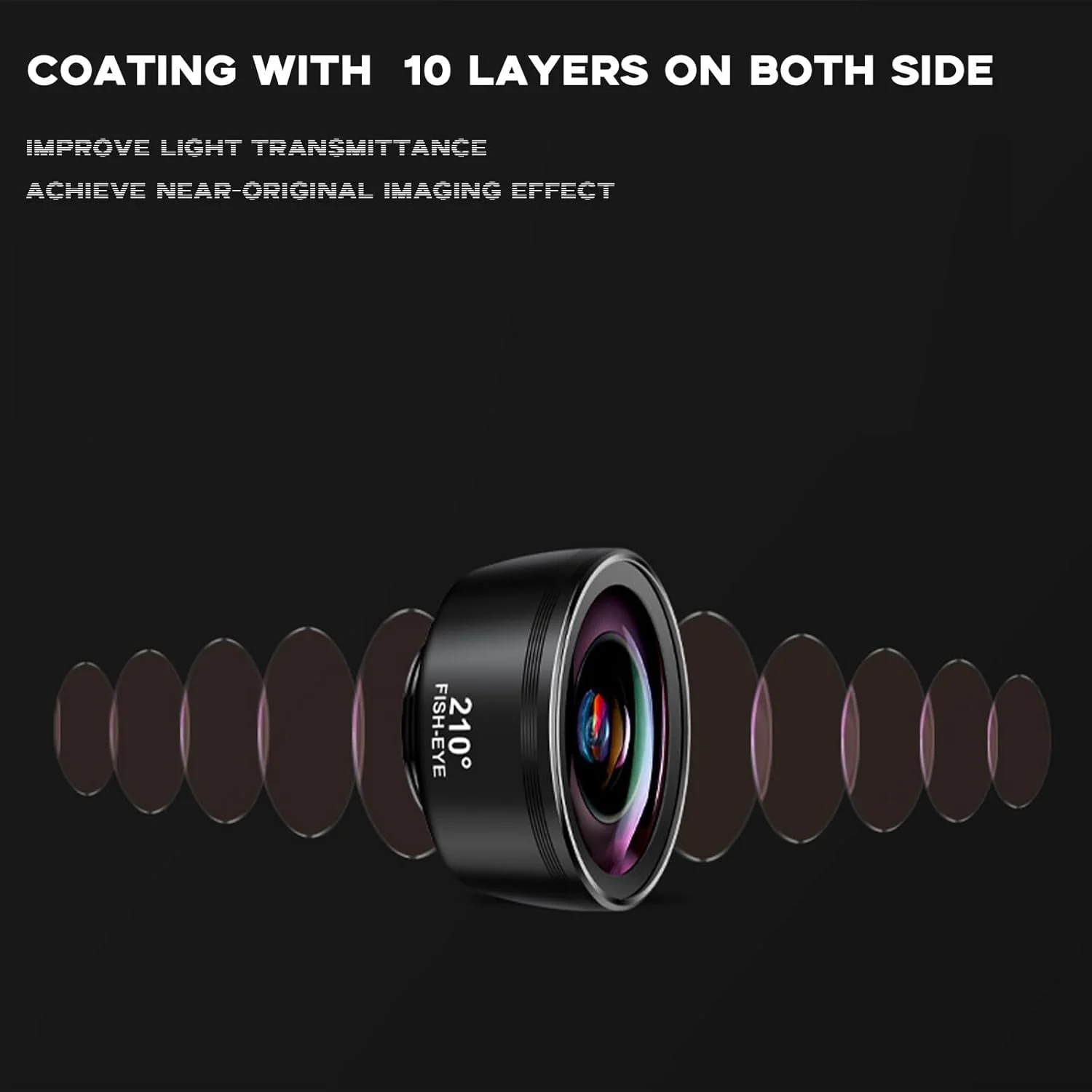 کیت لنز موبایل 3 در 1 - چشم ماهی 210 درجه، زاویه باز 120 درجه، ماکرو 25X برای عکاسی خیره کننده - سازگار با آیفون/اندروید/تلفن همراه و تبلت کیت لنز موبایل 3 در 1 - چشم ماهی 210 درجه، زاویه باز 120 درجه، ماکرو 25X برای عکاسی خیره کننده - سازگار با آیفون/اندروید/تلفن همراه و تبلت