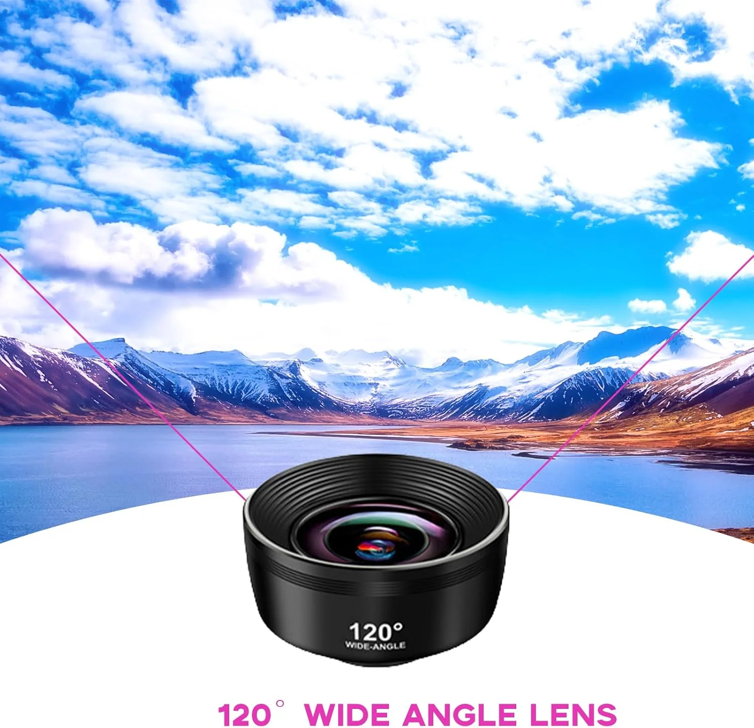 کیت لنز موبایل 3 در 1 - چشم ماهی 210 درجه، زاویه باز 120 درجه، ماکرو 25X برای عکاسی خیره کننده - سازگار با آیفون/اندروید/تلفن همراه و تبلت کیت لنز موبایل 3 در 1 - چشم ماهی 210 درجه، زاویه باز 120 درجه، ماکرو 25X برای عکاسی خیره کننده - سازگار با آیفون/اندروید/تلفن همراه و تبلت