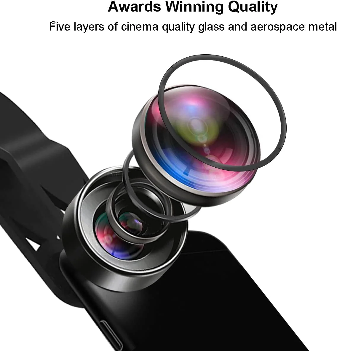 لنز چشم ماهی KEYWING 198° برای گوشی های آیفون 7، 8، X، XR، 11، 12، 13 پرو مکس و گوشی های هوشمند سامسونگ لنز چشم ماهی KEYWING 198° برای گوشی های آیفون 7، 8، X، XR، 11، 12، 13 پرو مکس و گوشی های هوشمند سامسونگ