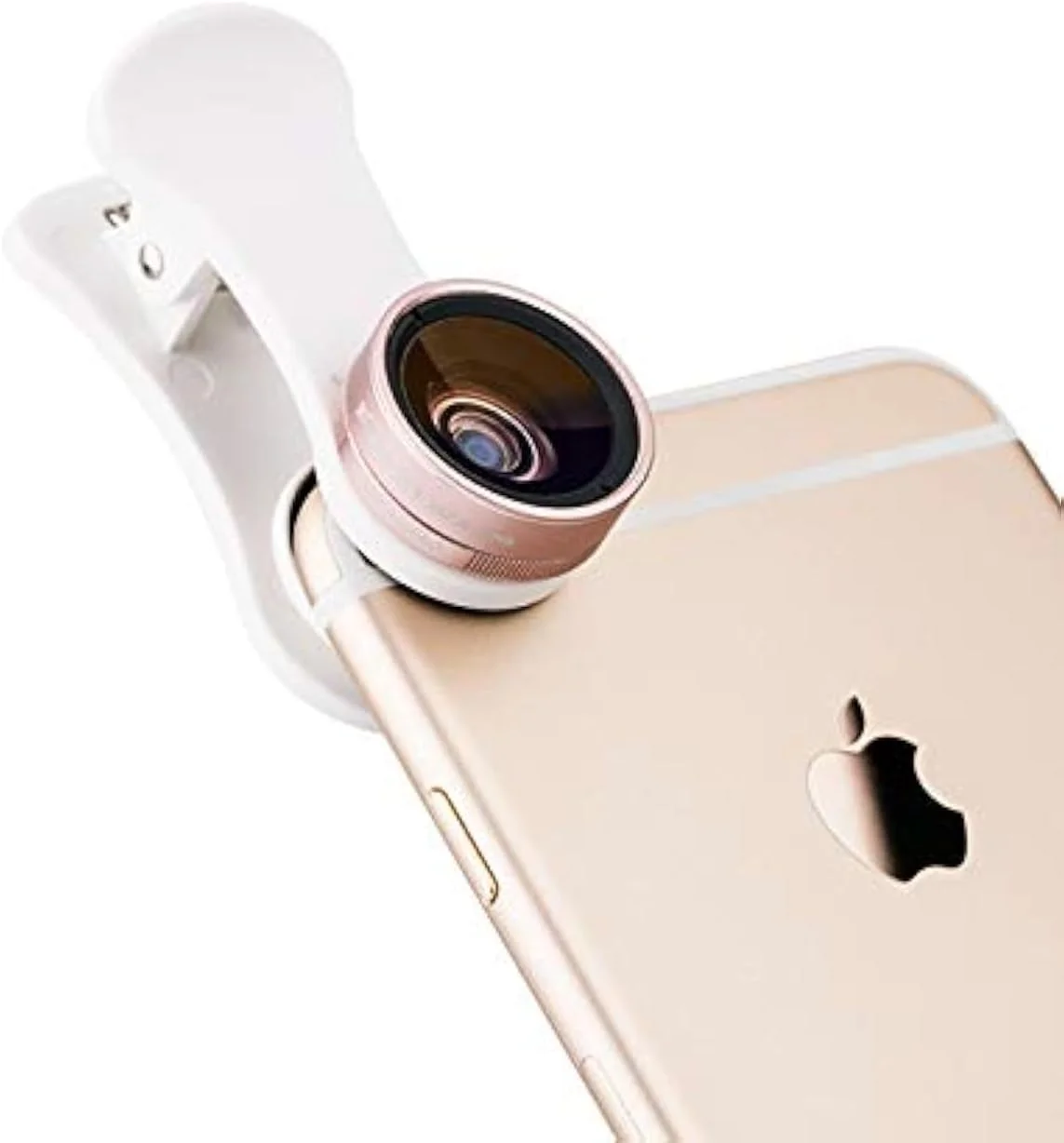 کیت لنز تلفن هوشمند KIWIFOTOS KLS-SPL3RG شامل لنز زاویه باز 105 درجه، لنز ماکرو 15x و لنز چشم ماهی 180 درجه - طلایی رز