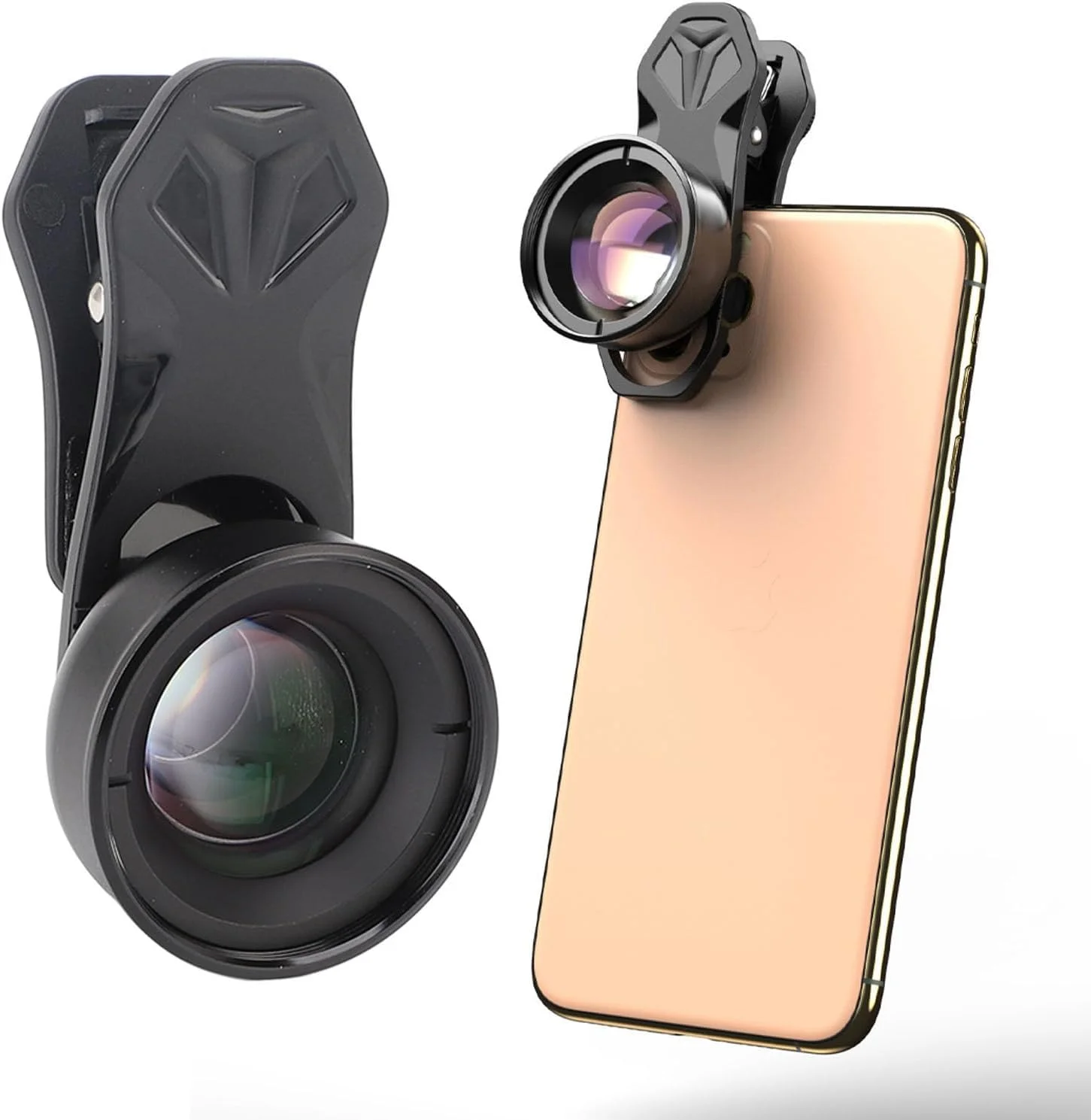 لنز ماکرو HD برای تلفن، لنز ماکرو 10X برای دوربین تلفن، کیت لنز کلیپسی جهانی برای عکاسی با تلفن هوشمند