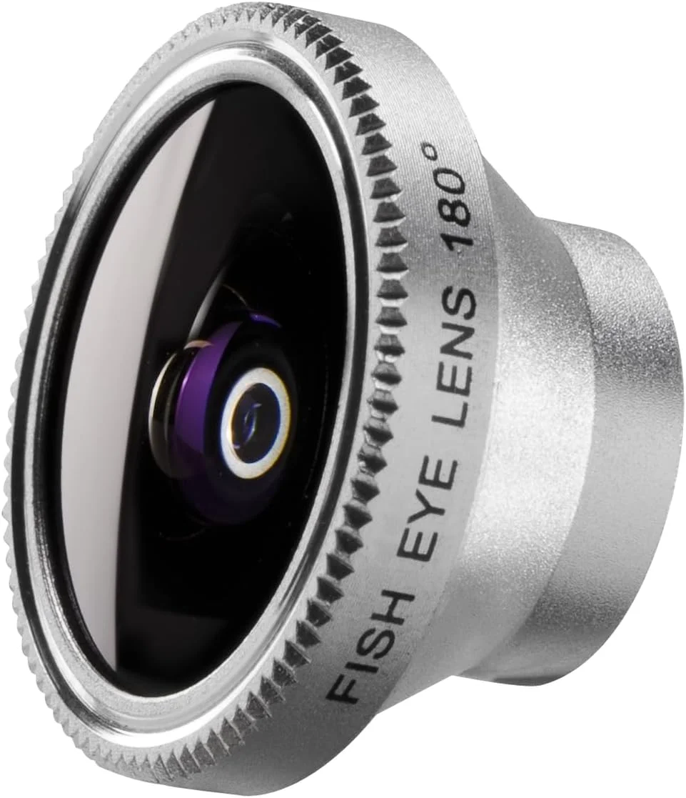 لنز چشم‌ماهی Mantona 18662 برای آیفون اپل/گوشی هوشمند سامسونگ/لپ‌تاپ