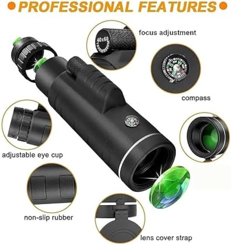 کیت لنز تلسکوپ موبایل Lapras با زوم اپتیکال 18 برابر برای تمام دوربین های موبایل، دارای لنز با افکت پس زمینه و قابلیت زاویه باز کیت لنز تلسکوپ موبایل Lapras با زوم اپتیکال 18 برابر برای تمام دوربین های موبایل، دارای لنز با افکت پس زمینه و قابلیت زاویه باز