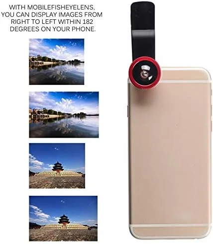 کیت لنز دوربین موبایل، لنز چشم ماهی 2 در 1، لنز ماکرو و لنز زاویه دید فوق عریض با گیره یونیورسال مشکی کیت لنز دوربین موبایل، لنز چشم ماهی 2 در 1، لنز ماکرو و لنز زاویه دید فوق عریض با گیره یونیورسال مشکی