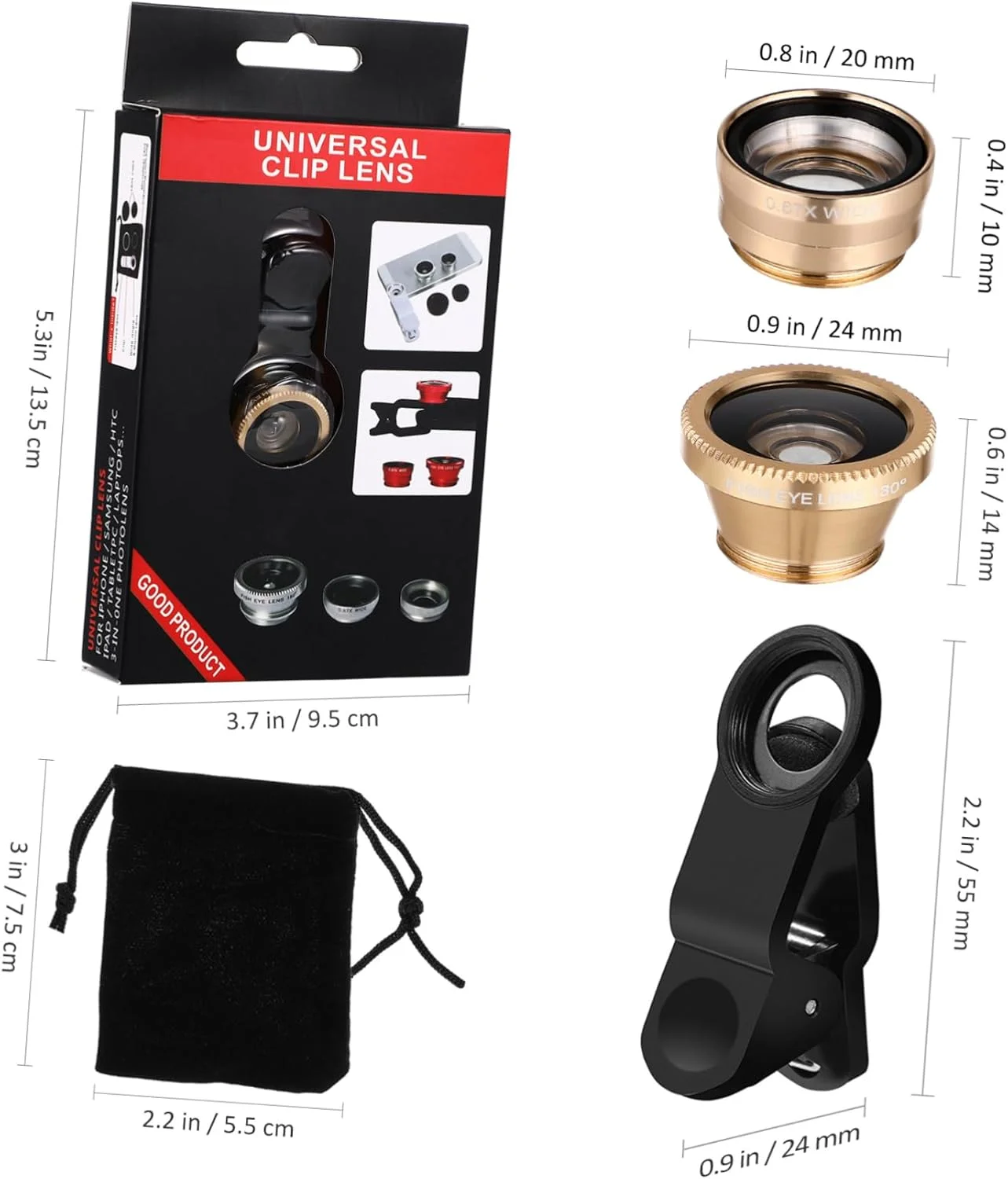 کیت لنز قابل حمل ماهی و لوازم جانبی موبایل ماکرو روی دوربین، کیت لنز کلیپسی جهانی سازگار با تلفن، لنز واید دوربین - لنز، اپتیک چشم تلفن های هوشمند طلایی کیت لنز قابل حمل ماهی و لوازم جانبی موبایل ماکرو روی دوربین، کیت لنز کلیپسی جهانی سازگار با تلفن، لنز واید دوربین - لنز، اپتیک چشم تلفن های هوشمند طلایی