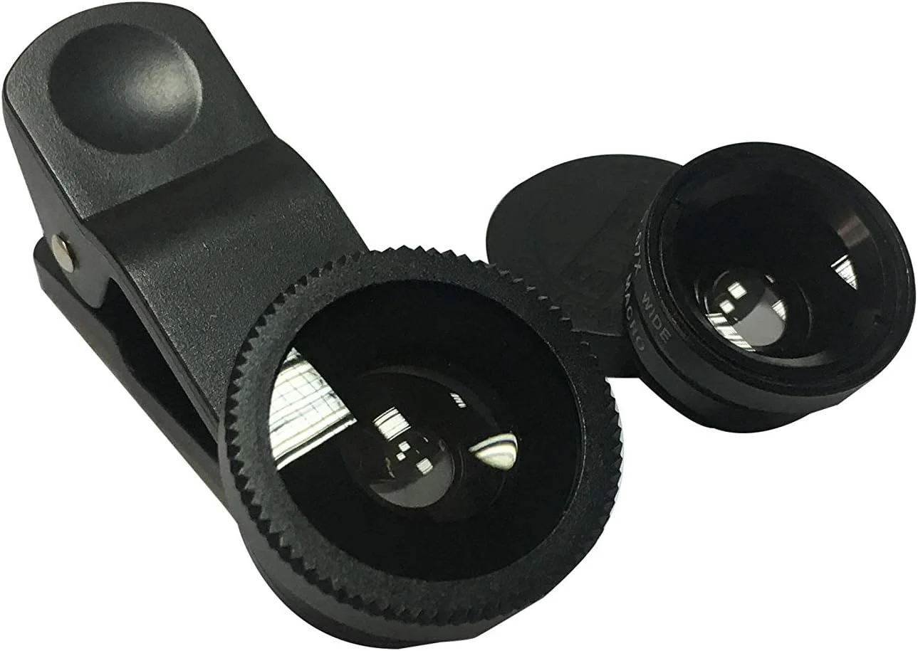 لنز موبایل 3 در 1، لنز چشم ماهی، زاویه باز 0.67x، کیت عکس لنز ماکرو (CL001)