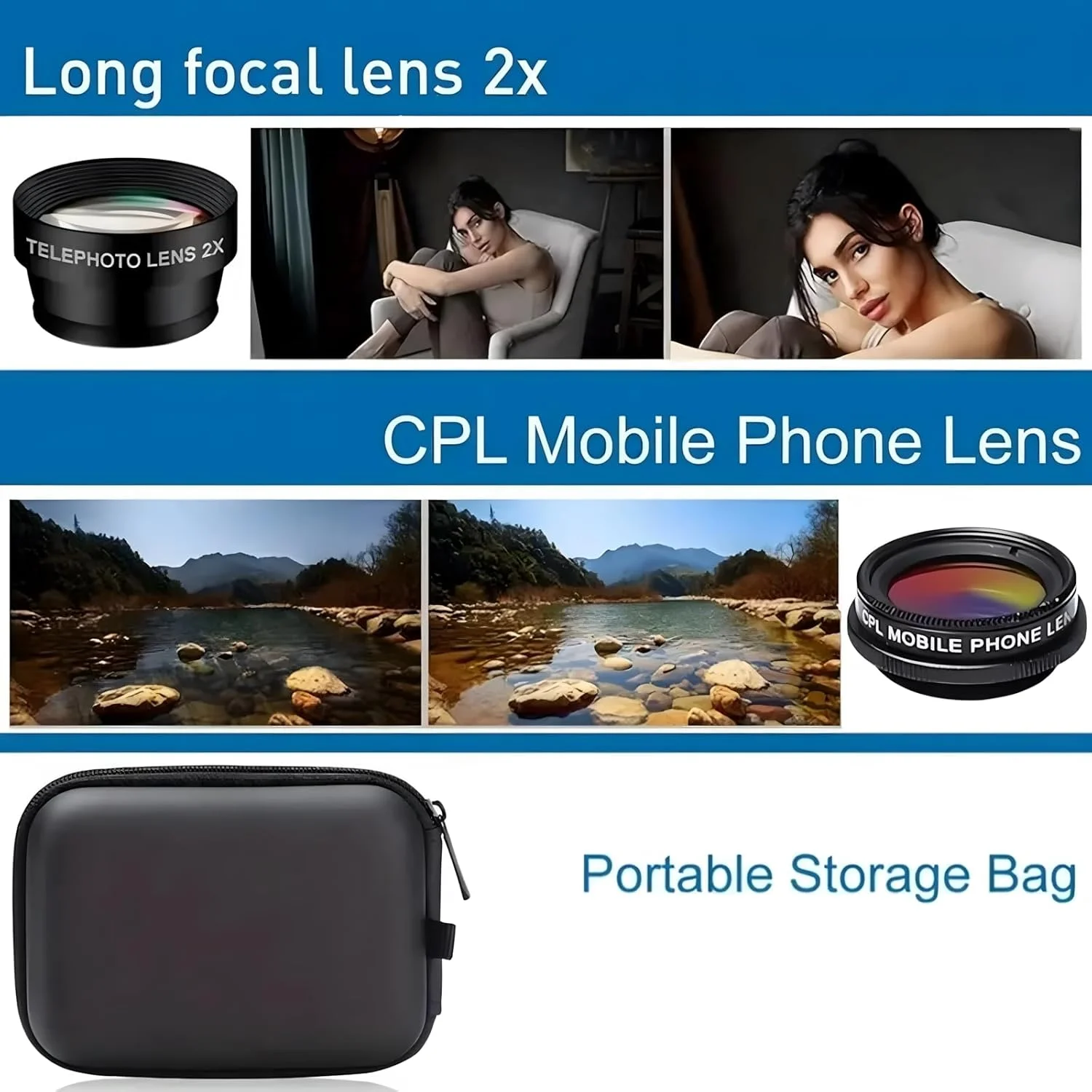 کیت لنز دوربین موبایل 7 در 1، مناسب برای آیفون، سامسونگ و گوشی های هوشمند اندروید، گیره جهانی برای لنزهای دوربین زاویه باز + ماکرو + چشم ماهی (مشکی) کیت لنز دوربین موبایل 7 در 1، مناسب برای آیفون، سامسونگ و گوشی های هوشمند اندروید، گیره جهانی برای لنزهای دوربین زاویه باز + ماکرو + چشم ماهی (مشکی)