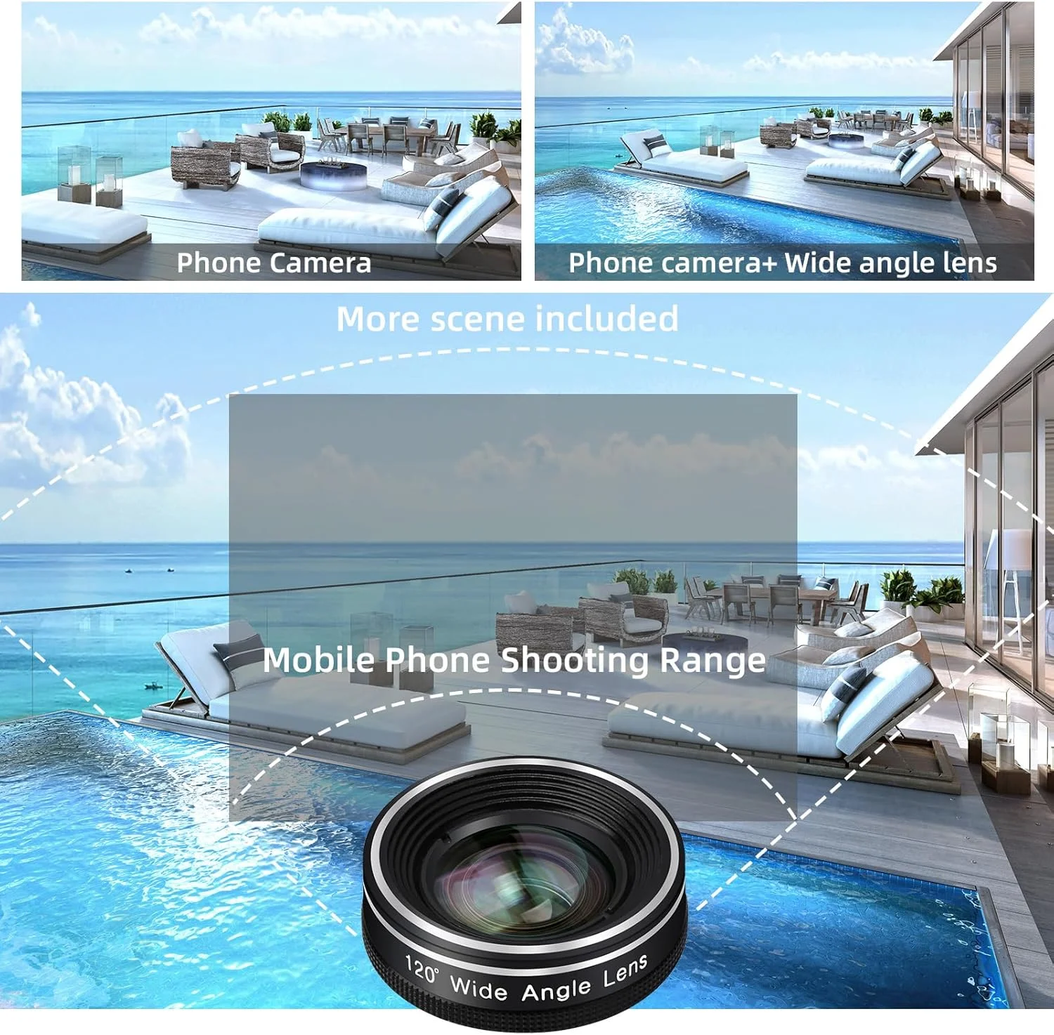 لنز دوربین موبایل، لنز فیش آی 198 درجه + لنز سوپر واید 120 درجه + لنز ماکرو 20x، کیت لوازم جانبی عکاسی دوربین برای گوشی های هوشمند آیفون، سامسونگ و اندروید لنز دوربین موبایل، لنز فیش آی 198 درجه + لنز سوپر واید 120 درجه + لنز ماکرو 20x، کیت لوازم جانبی عکاسی دوربین برای گوشی های هوشمند آیفون، سامسونگ و اندروید